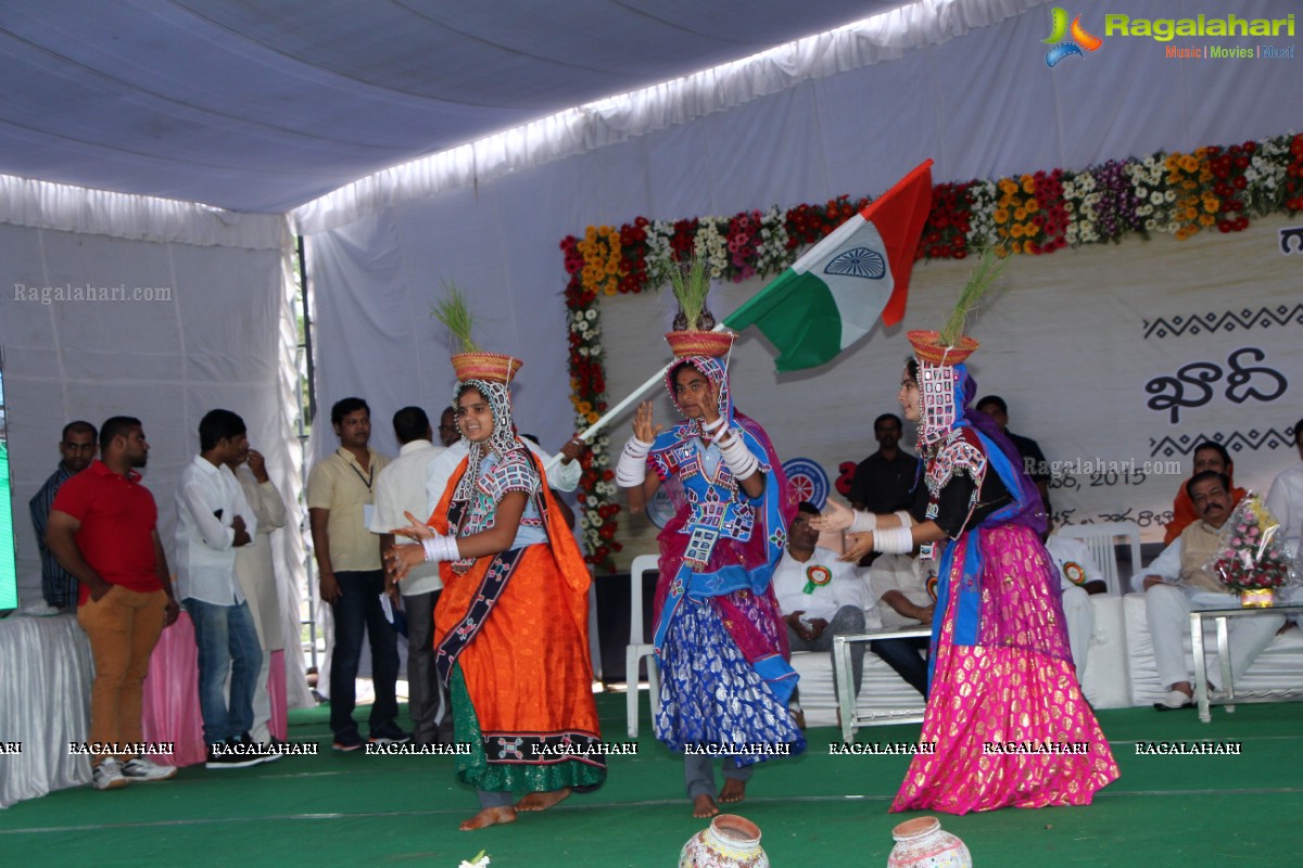 Gandhi Jayanthi Celebrated as Khadi Day at People's Plaza, Hyderabad