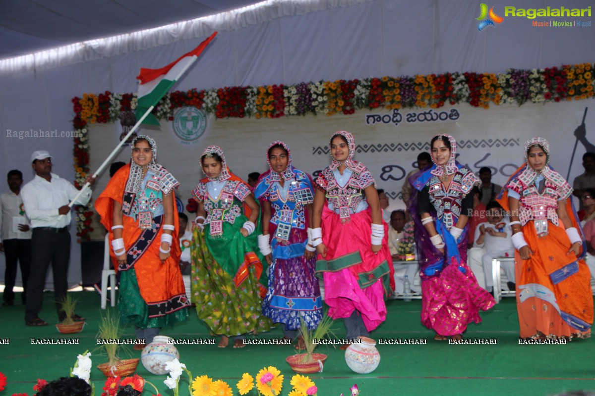 Gandhi Jayanthi Celebrated as Khadi Day at People's Plaza, Hyderabad