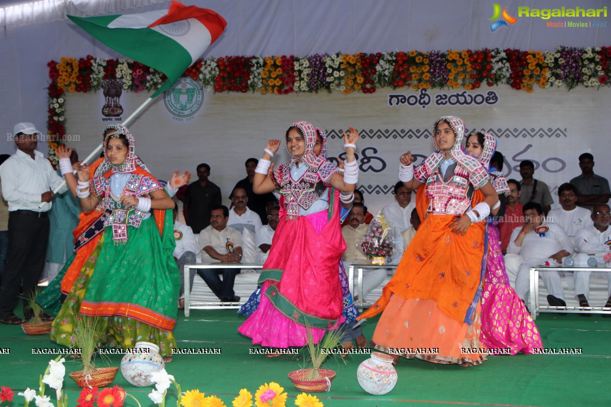 Gandhi Jayanthi Celebrated as Khadi Day at People's Plaza, Hyderabad