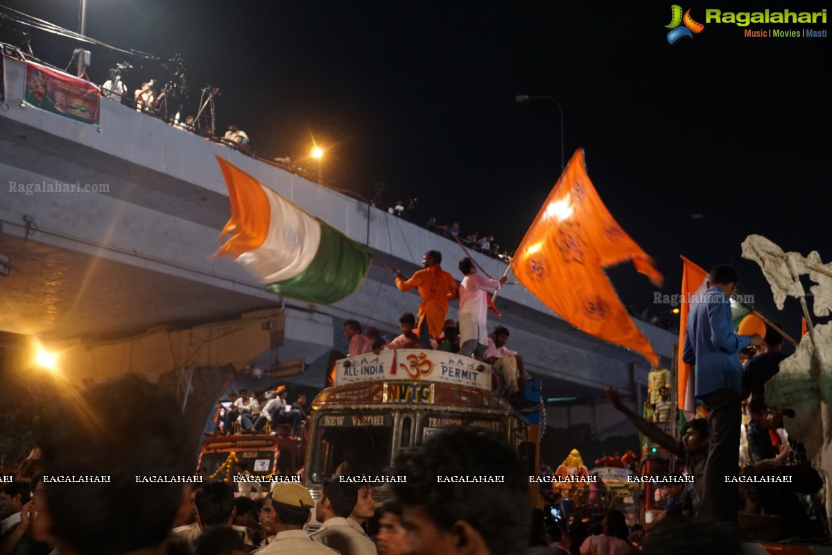 Ganesh Immersion Celebrations 2015 at Tank Bund, Hyderabad