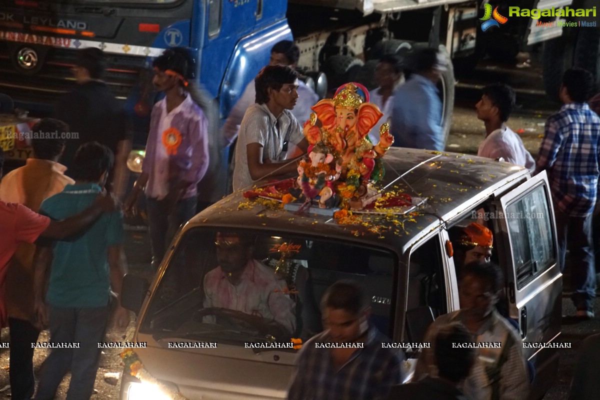 Ganesh Immersion Celebrations 2015 at Tank Bund, Hyderabad