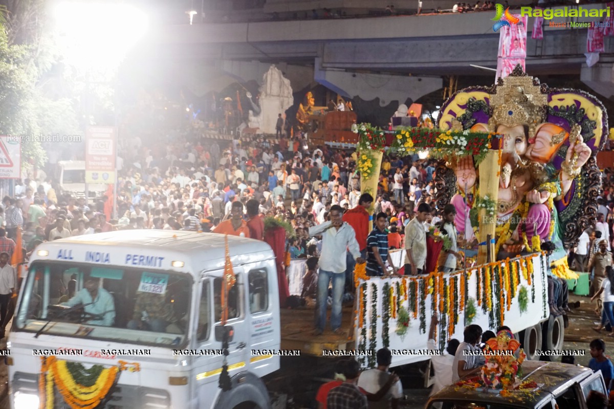 Ganesh Immersion Celebrations 2015 at Tank Bund, Hyderabad