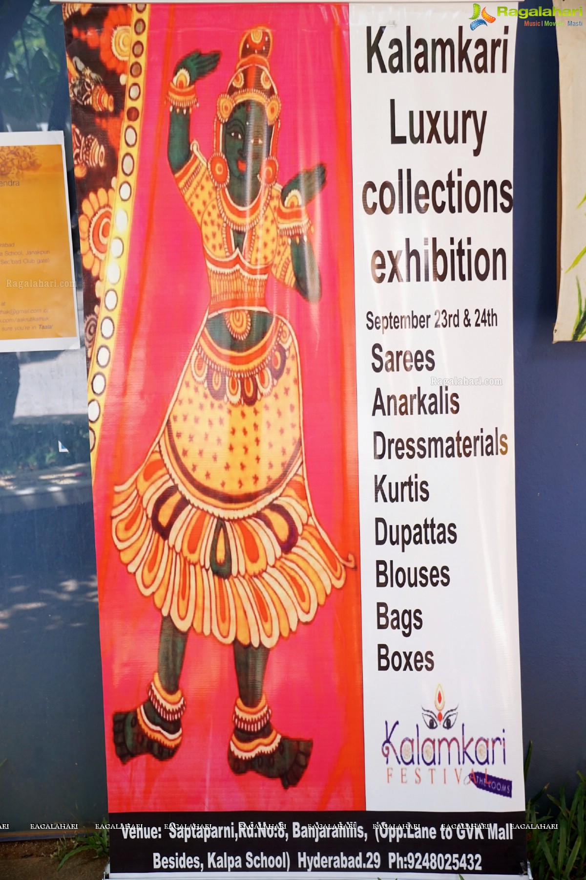 Kalamkari Luxury Collections Exhibition at Saptaparni, Hyderabad