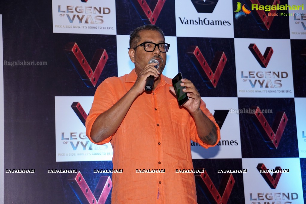 Launch of Legend of Vyas by Vansh Games at Hotel Marigold, Hyderabad