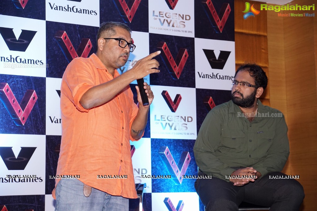 Launch of Legend of Vyas by Vansh Games at Hotel Marigold, Hyderabad