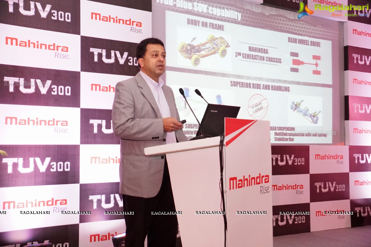 Mahindra launches Tough and Stylish True Blue SUV - TUV300, Hyderabad