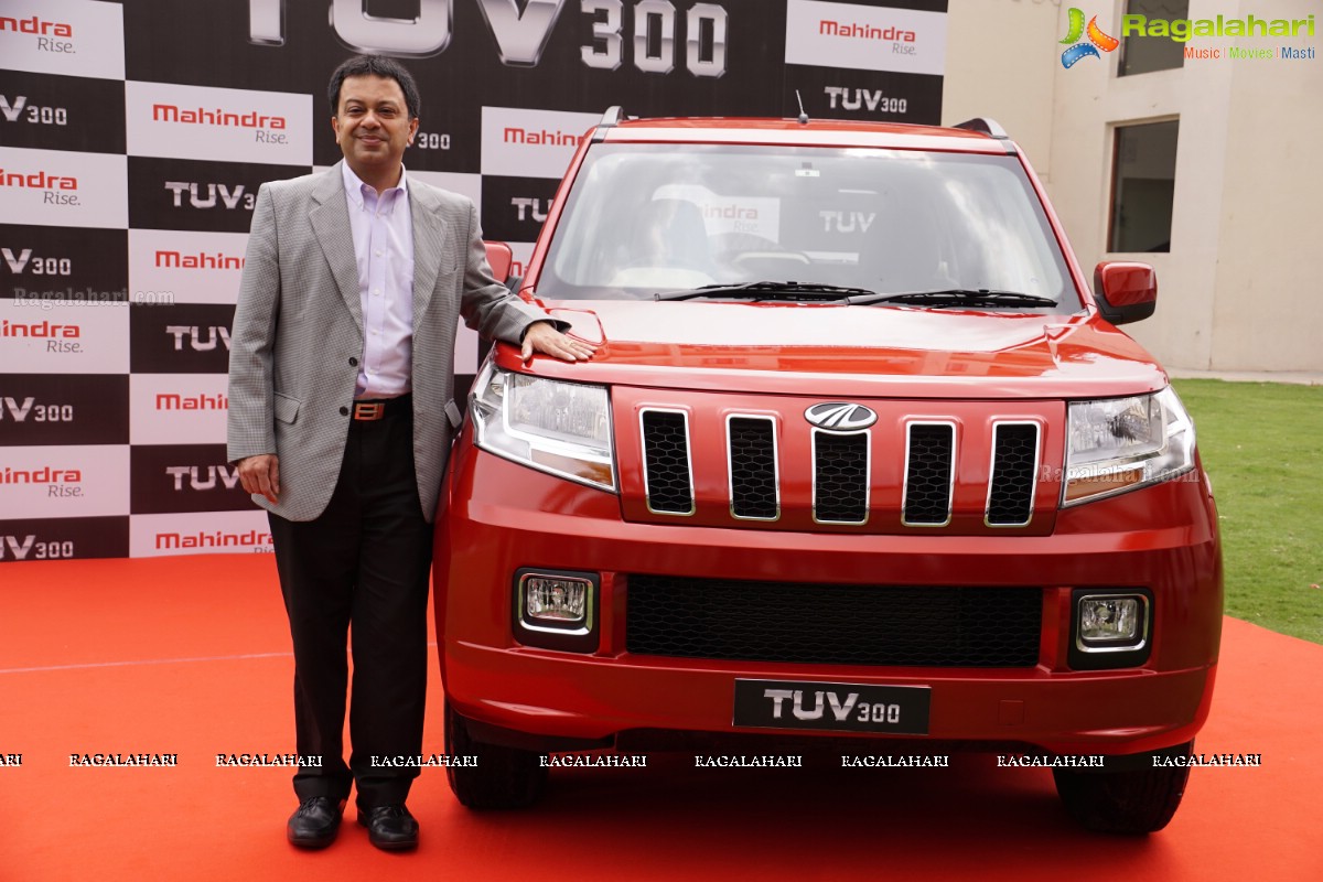 Mahindra launches Tough and Stylish True Blue SUV - TUV300, Hyderabad