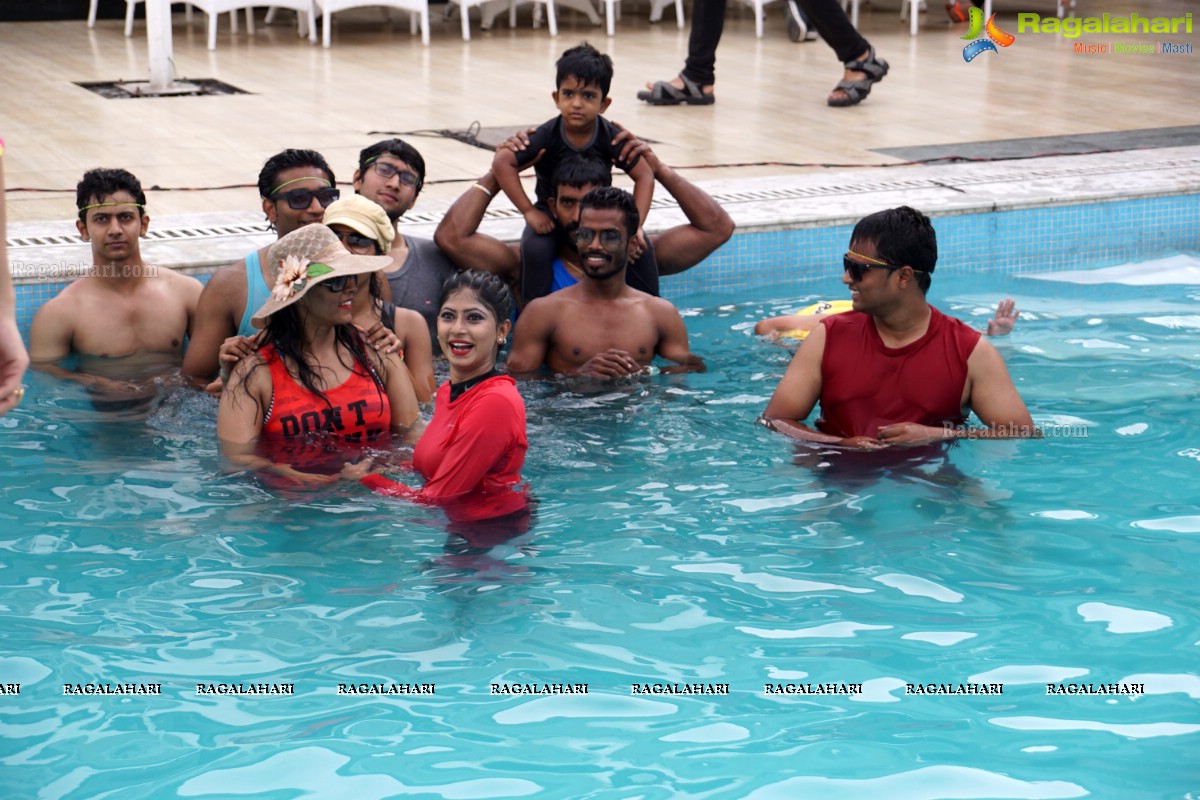 Naughty 90's Aqua Zumba Pool Party by Abhimanika Tavi at Water, Hyderabad