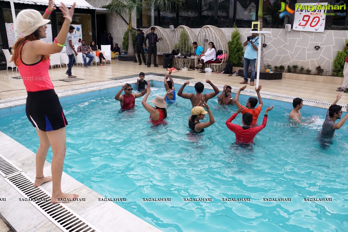 Naughty 90's Aqua Zumba Pool Party by Abhimanika Tavi at Water, Hyderabad