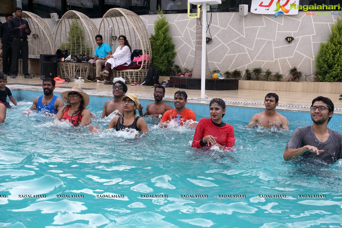 Naughty 90's Aqua Zumba Pool Party by Abhimanika Tavi at Water, Hyderabad