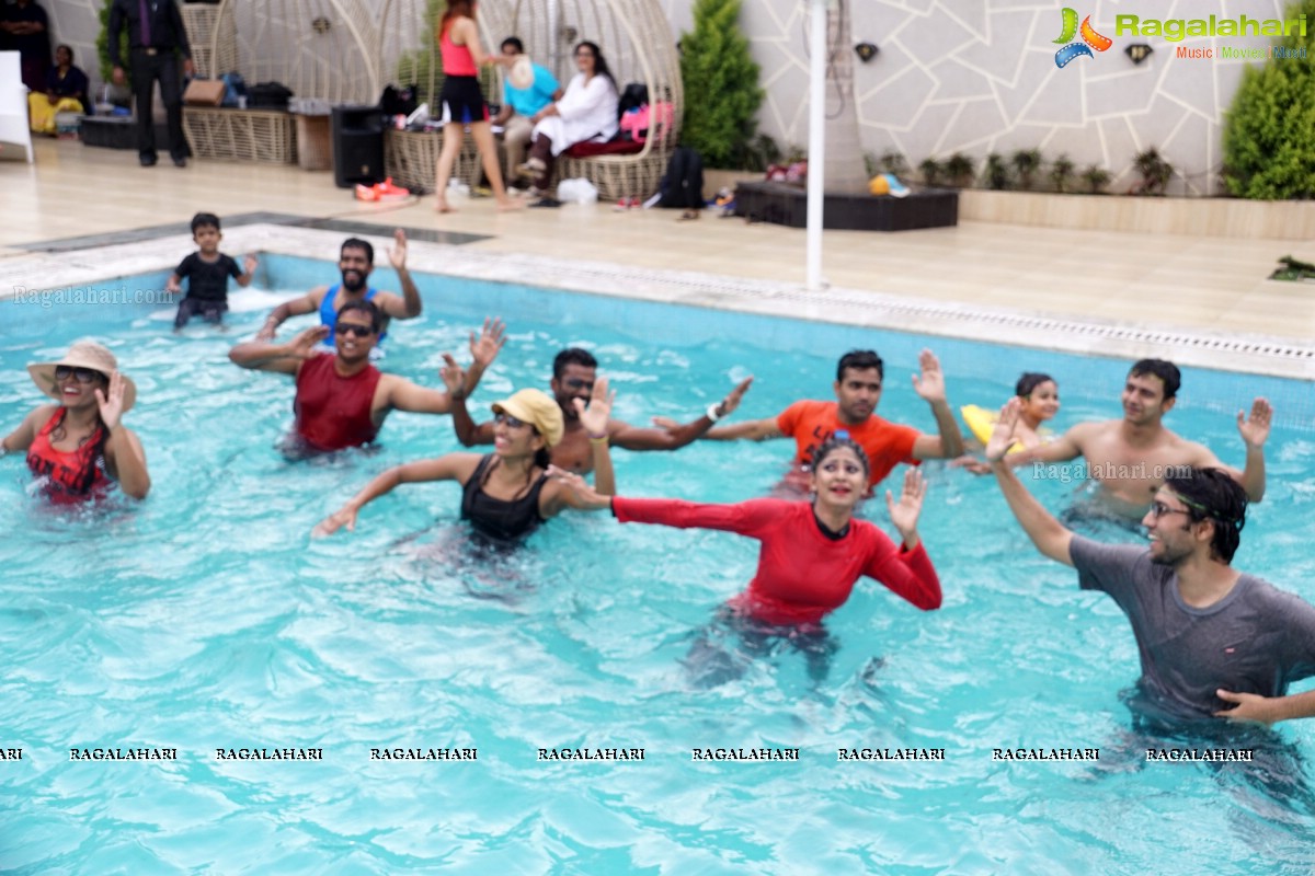 Naughty 90's Aqua Zumba Pool Party by Abhimanika Tavi at Water, Hyderabad