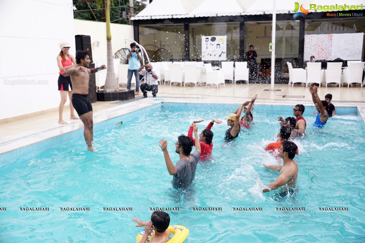 Naughty 90's Aqua Zumba Pool Party by Abhimanika Tavi at Water, Hyderabad