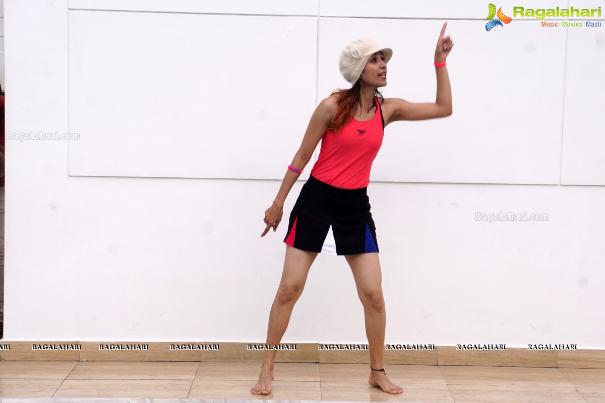 Naughty 90's Aqua Zumba Pool Party by Abhimanika Tavi at Water, Hyderabad