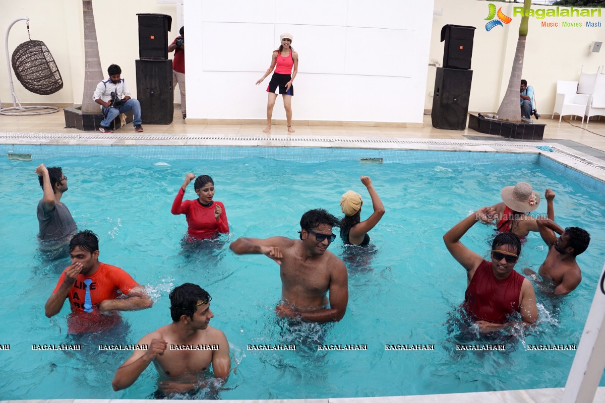 Naughty 90's Aqua Zumba Pool Party by Abhimanika Tavi at Water, Hyderabad