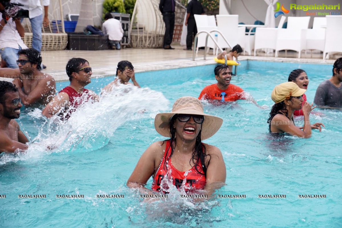 Naughty 90's Aqua Zumba Pool Party by Abhimanika Tavi at Water, Hyderabad