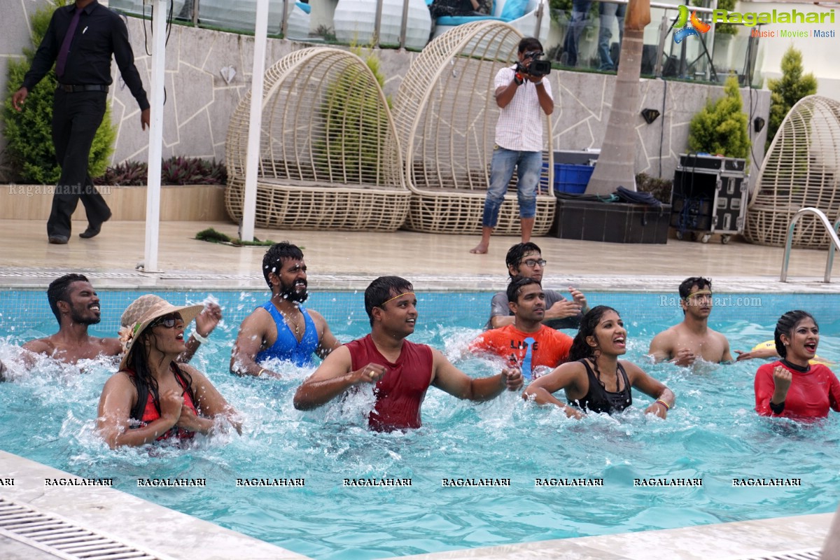 Naughty 90's Aqua Zumba Pool Party by Abhimanika Tavi at Water, Hyderabad
