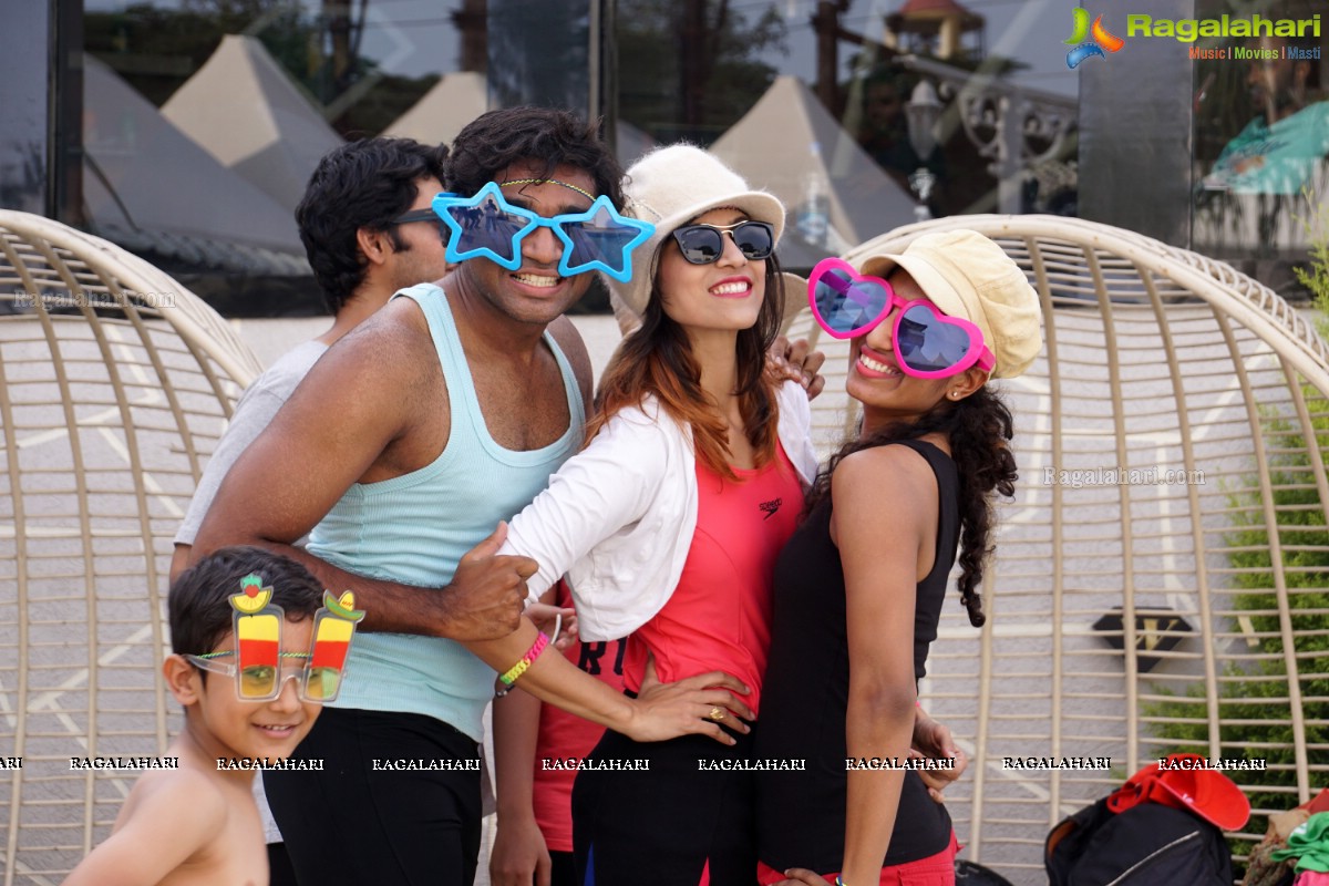 Naughty 90's Aqua Zumba Pool Party by Abhimanika Tavi at Water, Hyderabad