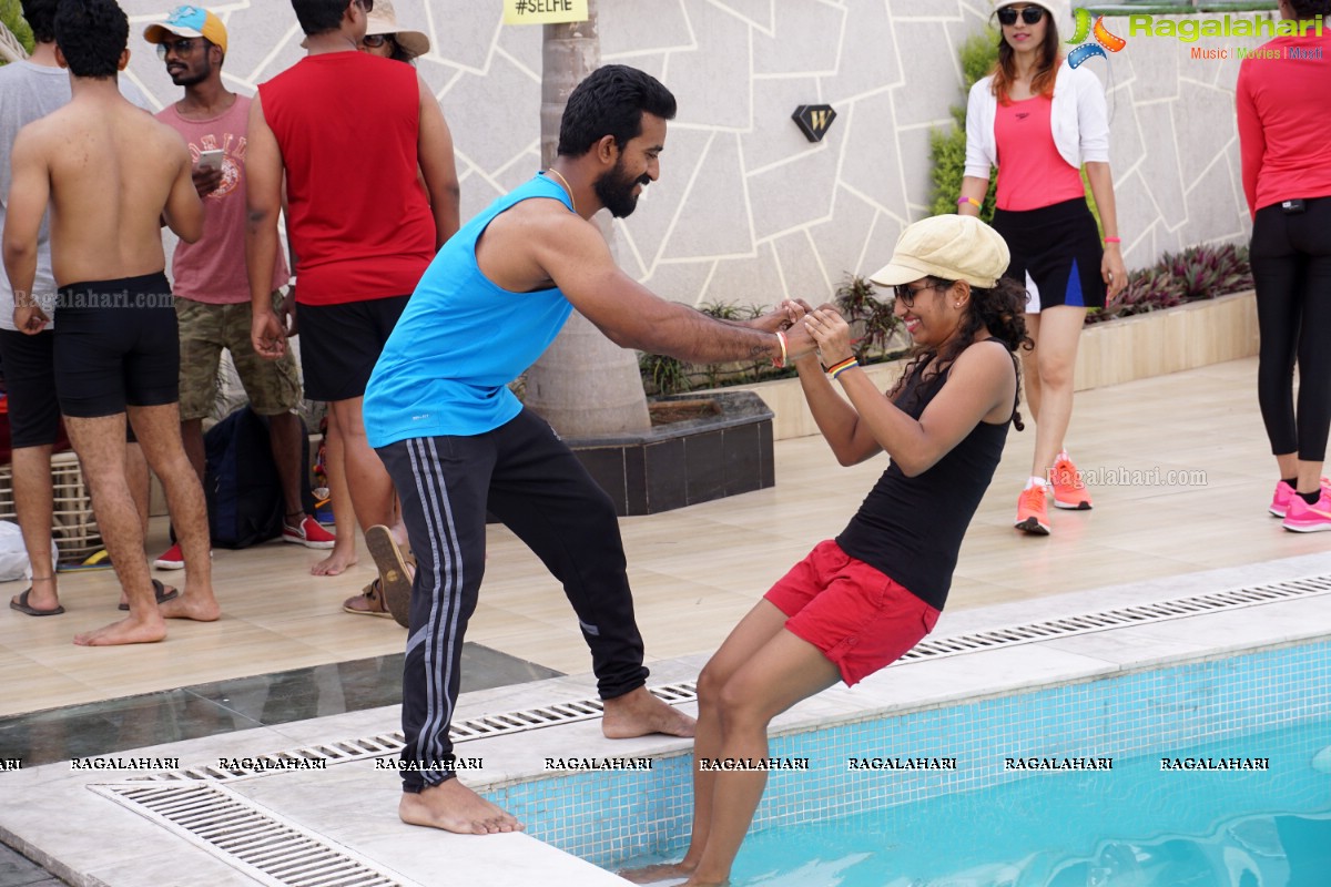 Naughty 90's Aqua Zumba Pool Party by Abhimanika Tavi at Water, Hyderabad