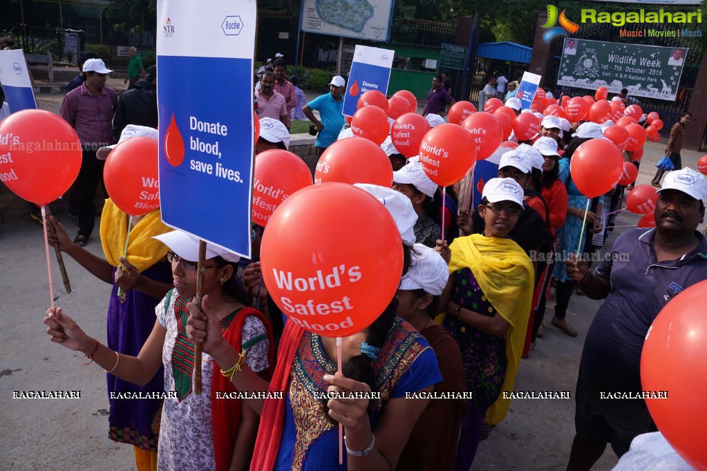 NTR Trust' Awareness Walk on Blood Safety in Association with Roche Diagnostics, Hyderabad