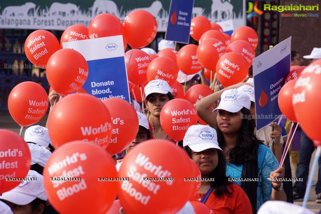 NTR Trust' Awareness Walk on Blood Safety in Association with Roche Diagnostics, Hyderabad