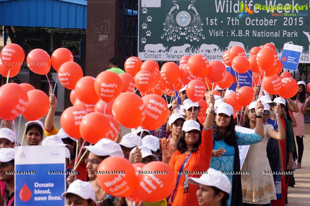 NTR Trust' Awareness Walk on Blood Safety in Association with Roche Diagnostics, Hyderabad