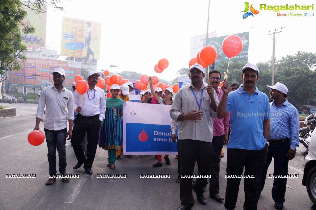 NTR Trust' Awareness Walk on Blood Safety in Association with Roche Diagnostics, Hyderabad