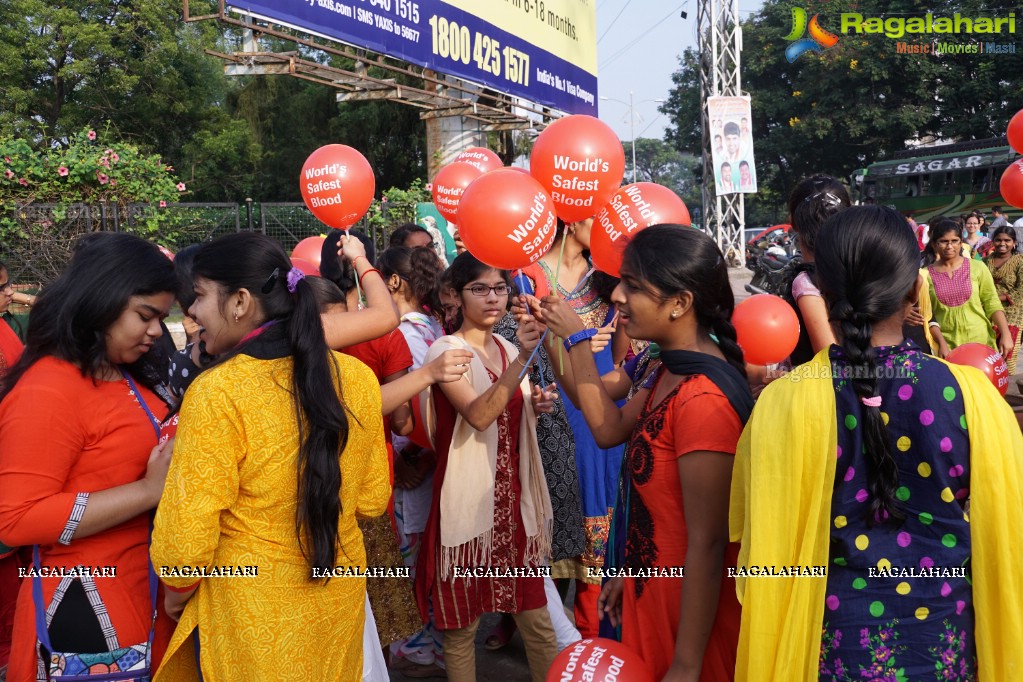 NTR Trust' Awareness Walk on Blood Safety in Association with Roche Diagnostics, Hyderabad