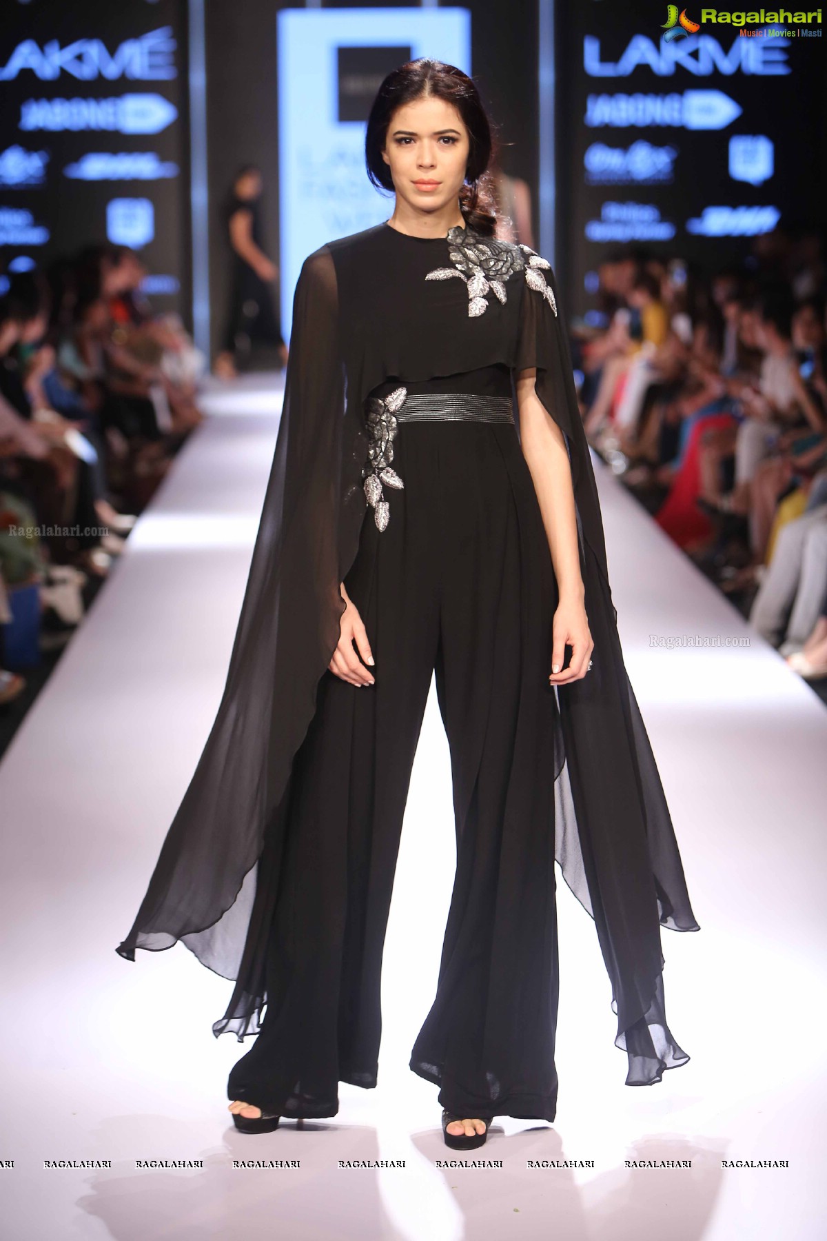 Models showcasing Ridhi Mehra's ‘Prism’ Collection at Lakme Fashion Week