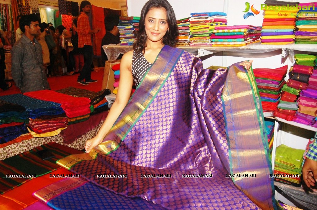 Marathi Actress Rutuja Shinde launches Silk India Expo 2015 at Thane, Mumbai