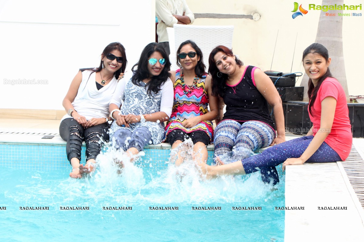 Samanvay Ladies Club (Uranus GP) Aqua Zumba by Abhimanika Tavi at Water, Hyderabad