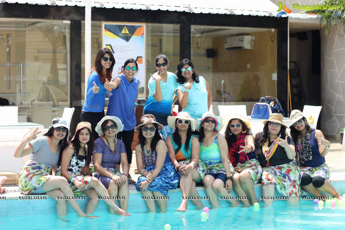 Samanvay Ladies Club (Uranus GP) Aqua Zumba by Abhimanika Tavi at Water, Hyderabad