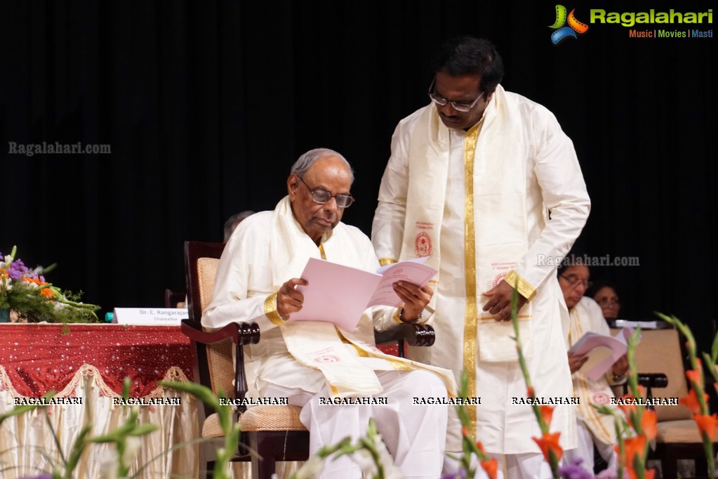 University of Hyderabad Convocation 2015 at Shilpakala Vedika, Hyderabad