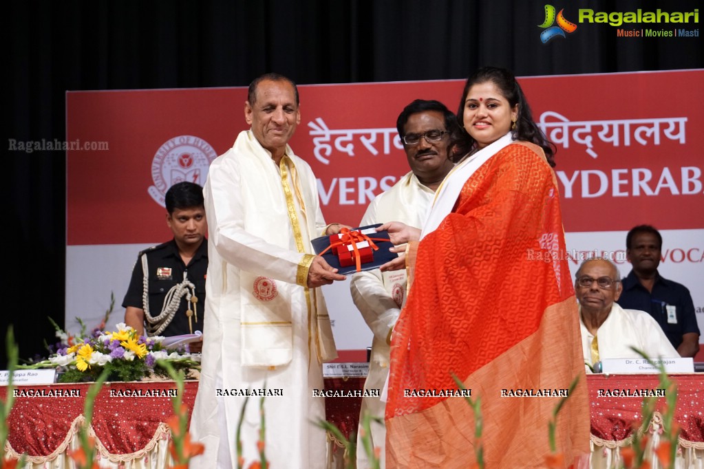 University of Hyderabad Convocation 2015 at Shilpakala Vedika, Hyderabad