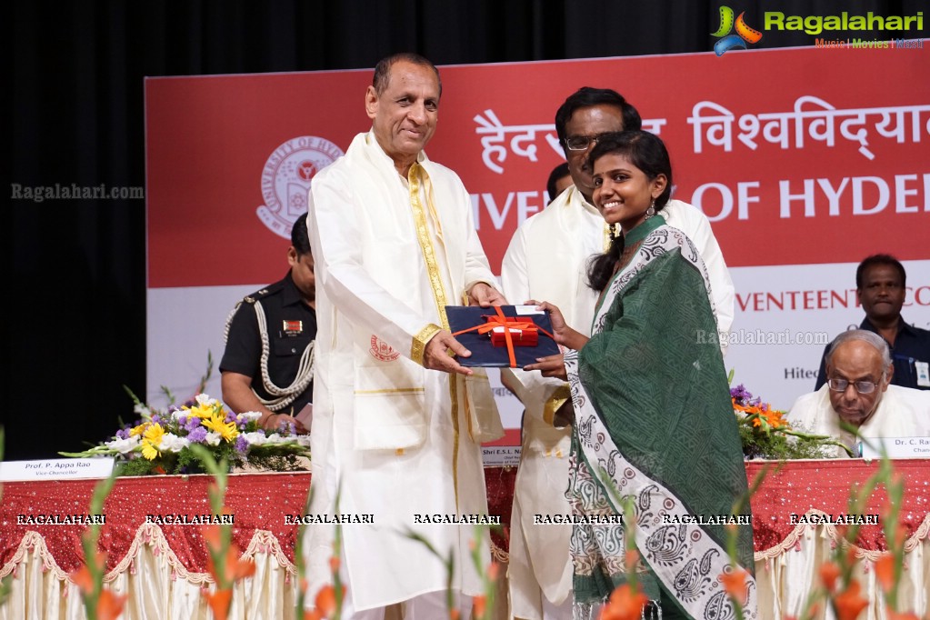 University of Hyderabad Convocation 2015 at Shilpakala Vedika, Hyderabad