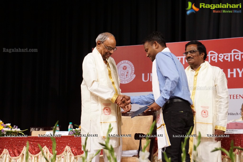 University of Hyderabad Convocation 2015 at Shilpakala Vedika, Hyderabad