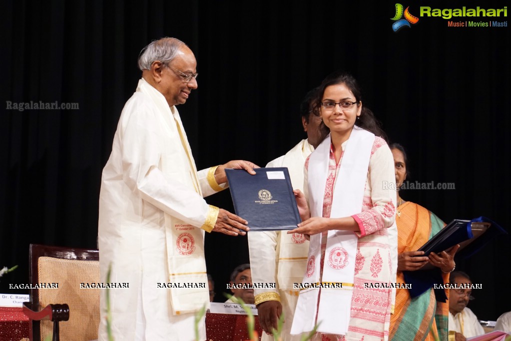 University of Hyderabad Convocation 2015 at Shilpakala Vedika, Hyderabad