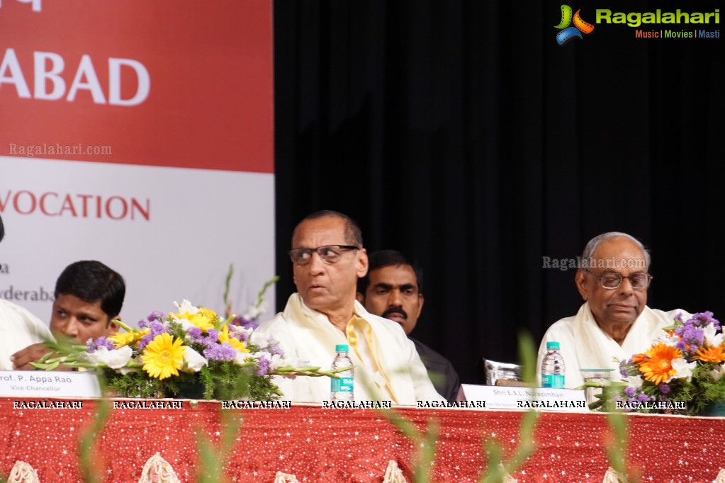 University of Hyderabad Convocation 2015 at Shilpakala Vedika, Hyderabad