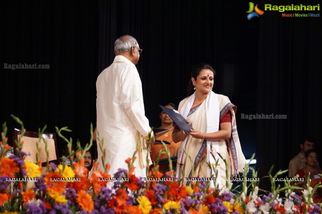 University of Hyderabad Convocation 2015 at Shilpakala Vedika, Hyderabad