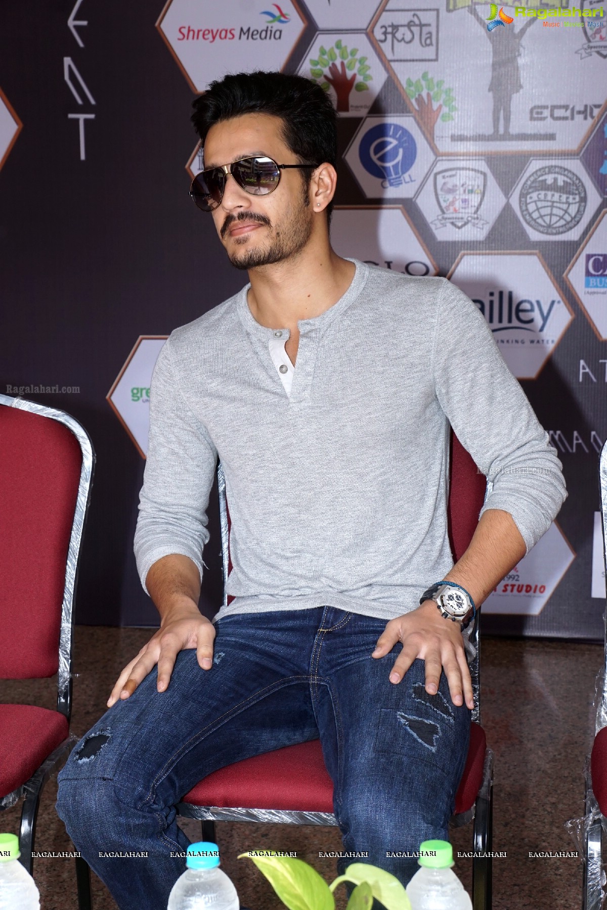 Akhil Akkineni at Escape Reloaded 2015 by St. Francis College for Women, Hyderabad