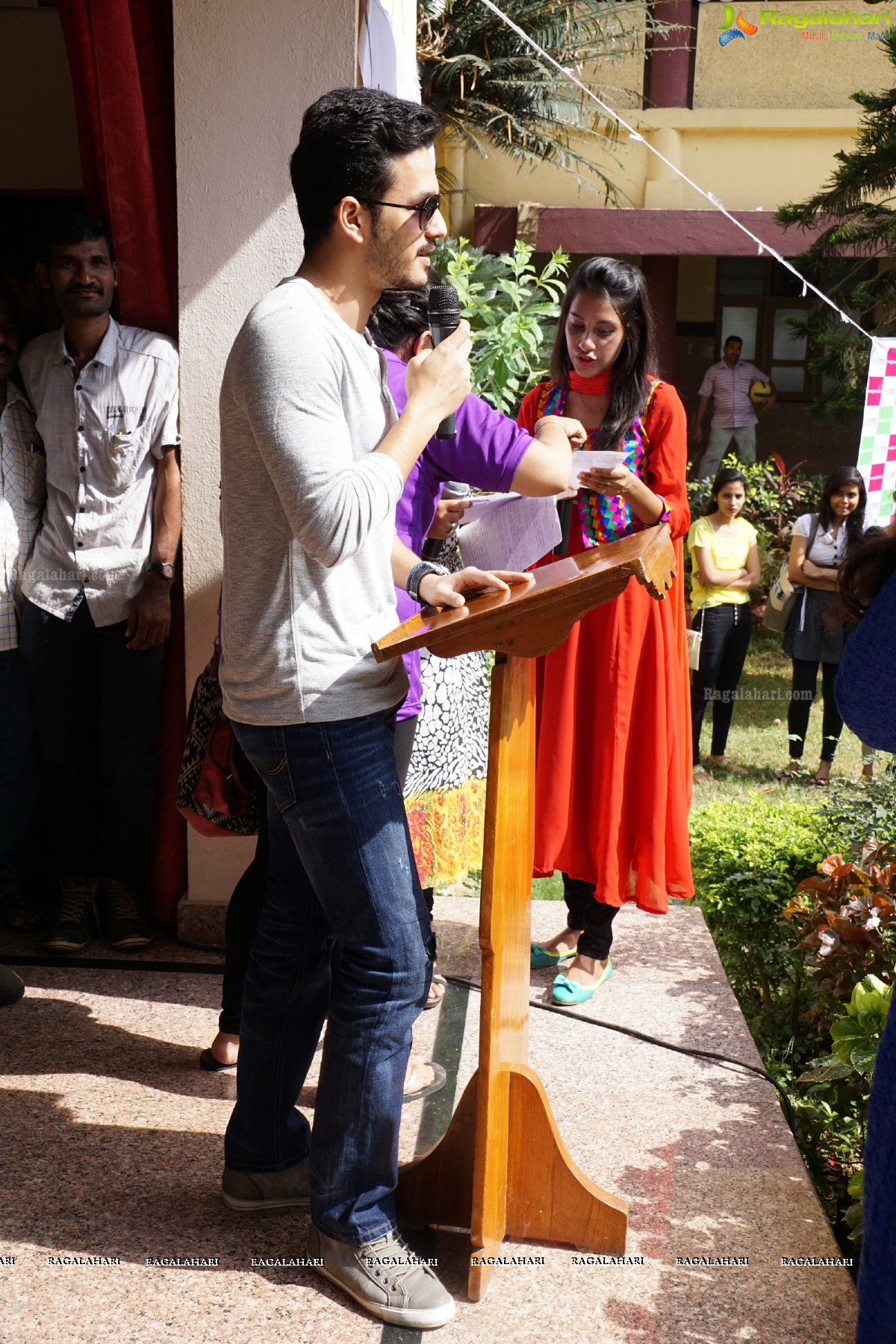 Akhil Akkineni at Escape Reloaded 2015 by St. Francis College for Women, Hyderabad