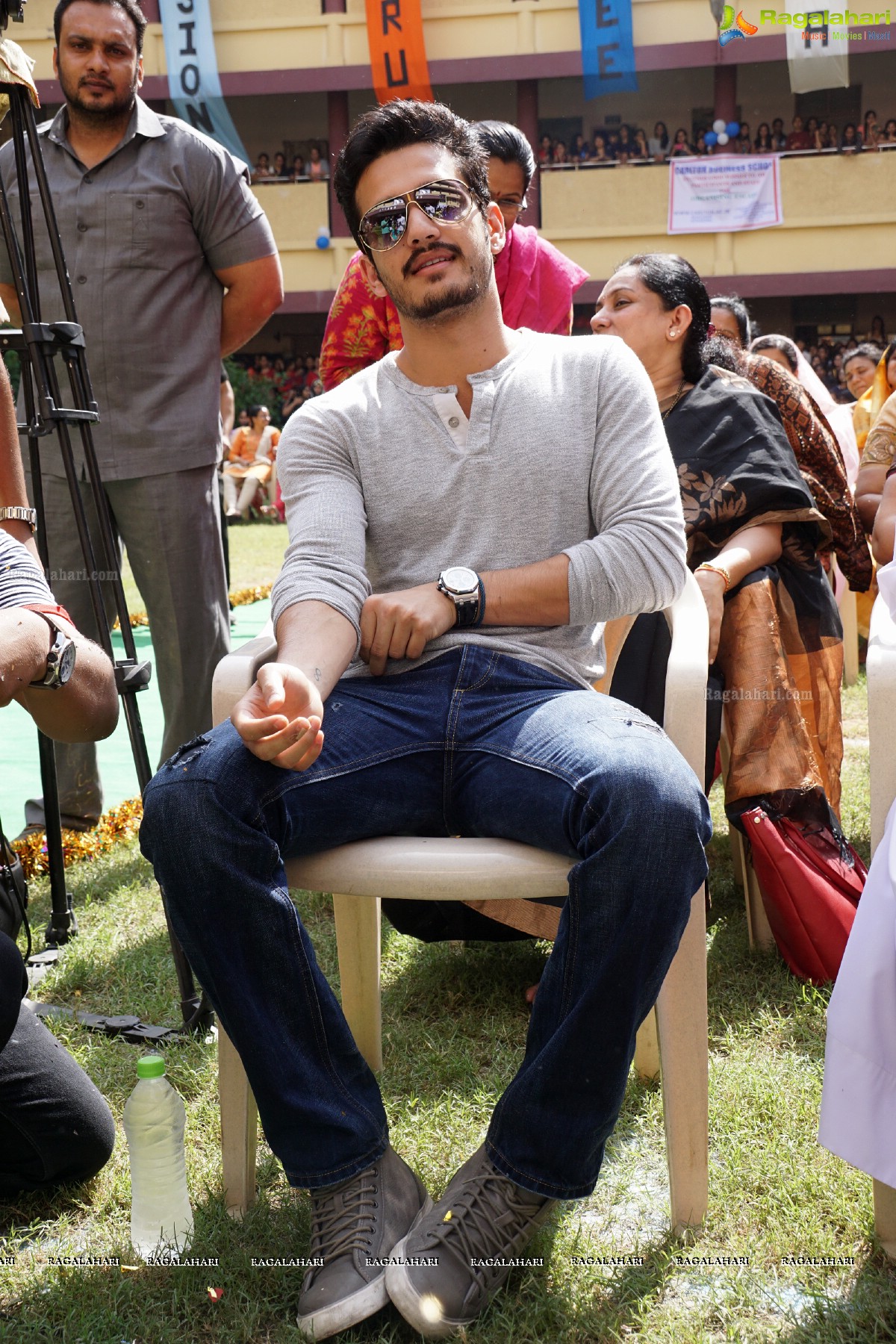 Akhil Akkineni at Escape Reloaded 2015 by St. Francis College for Women, Hyderabad