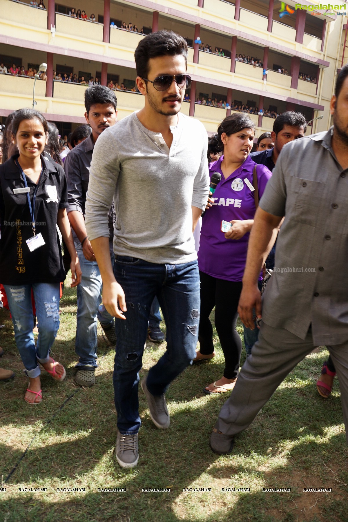 Akhil Akkineni at Escape Reloaded 2015 by St. Francis College for Women, Hyderabad