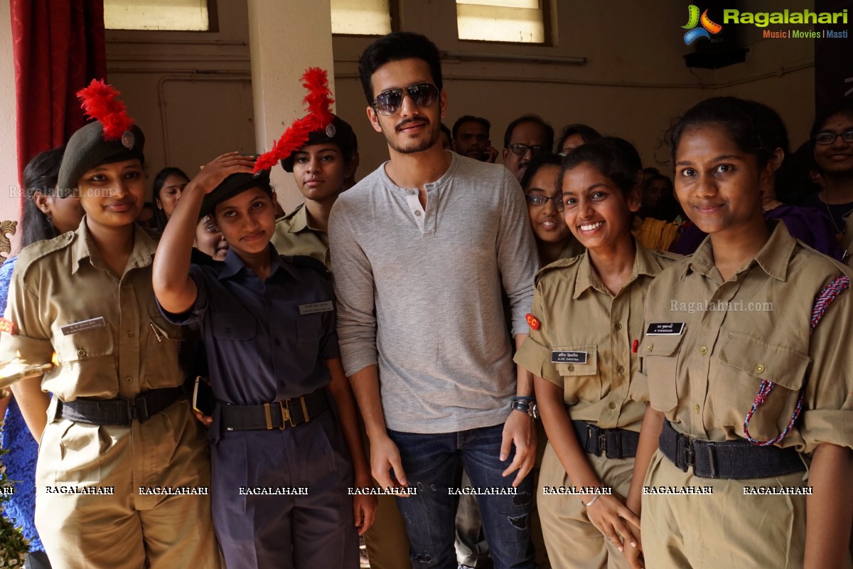 Akhil Akkineni at Escape Reloaded 2015 by St. Francis College for Women, Hyderabad