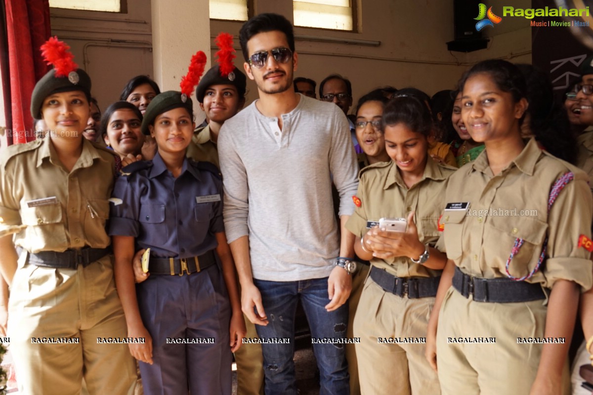 Akhil Akkineni at Escape Reloaded 2015 by St. Francis College for Women, Hyderabad