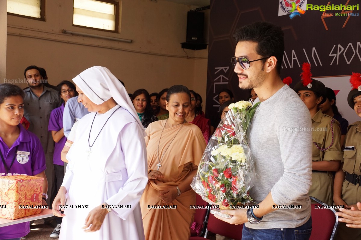 Akhil Akkineni at Escape Reloaded 2015 by St. Francis College for Women, Hyderabad