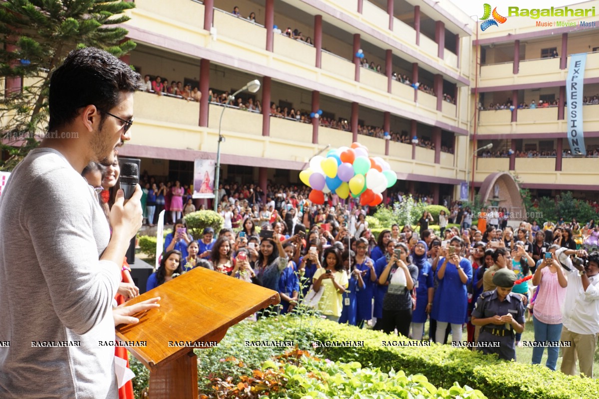 Akhil Akkineni at Escape Reloaded 2015 by St. Francis College for Women, Hyderabad