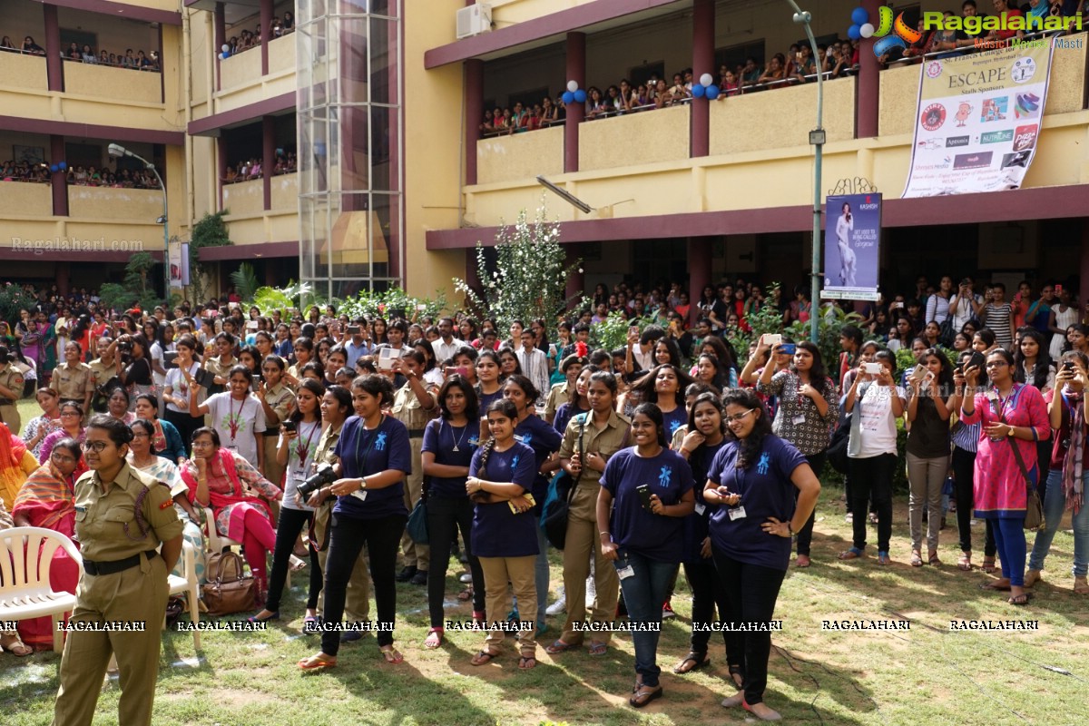 Akhil Akkineni at Escape Reloaded 2015 by St. Francis College for Women, Hyderabad