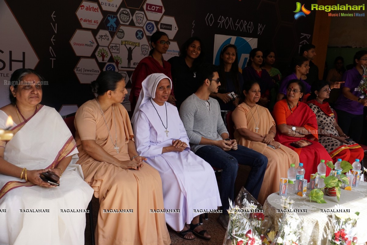 Akhil Akkineni at Escape Reloaded 2015 by St. Francis College for Women, Hyderabad