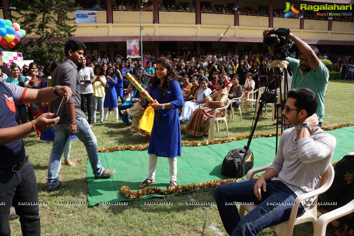 Akhil Akkineni at Escape Reloaded 2015 by St. Francis College for Women, Hyderabad