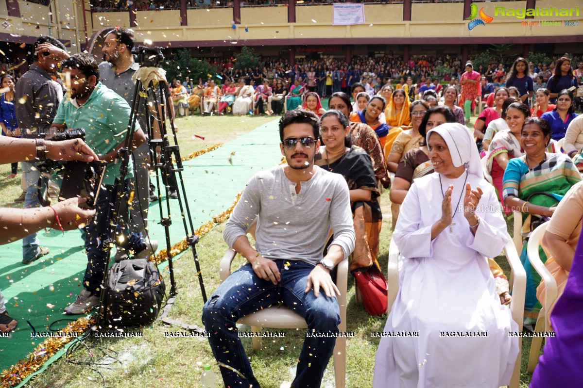 Akhil Akkineni at Escape Reloaded 2015 by St. Francis College for Women, Hyderabad